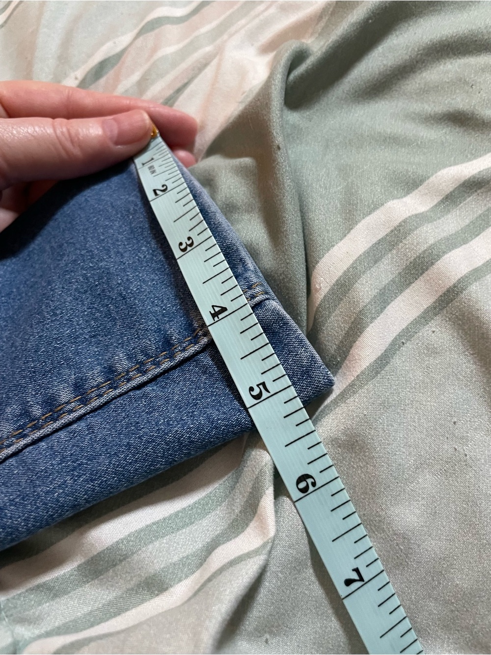 Curve Appeal high rise skinny blue jeans 8 cotton spandex stretch denim med wash - Picture 10 of 10